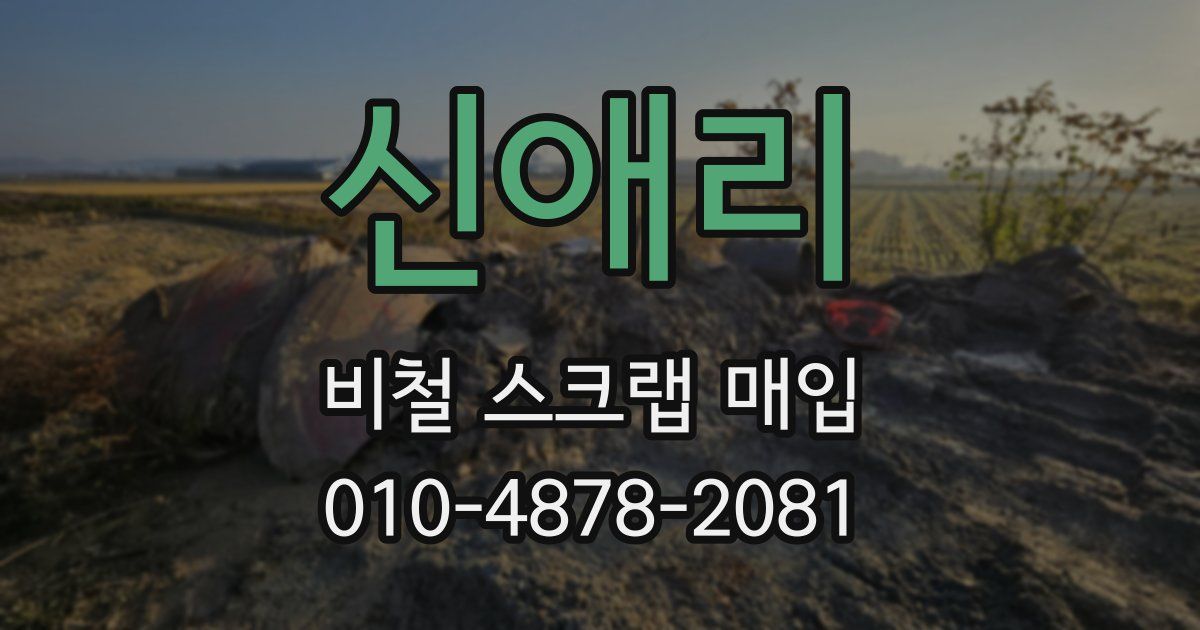 신애리 비철 스크랩 매입
