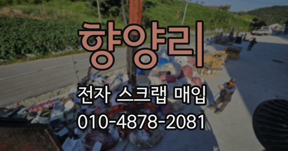 향양리 전자 스크랩 매입