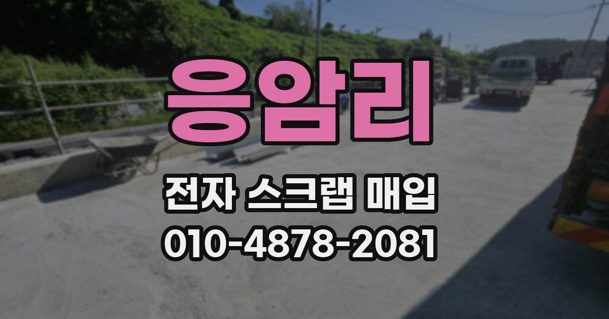 응암리 전자 스크랩 매입