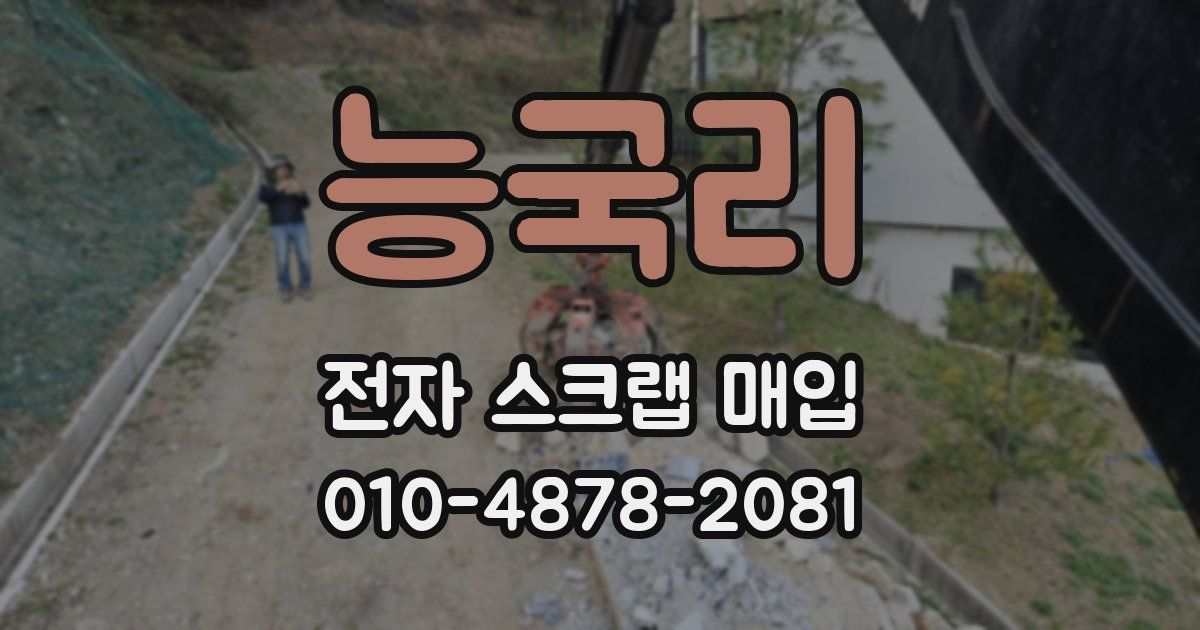 능국리 전자 스크랩 매입