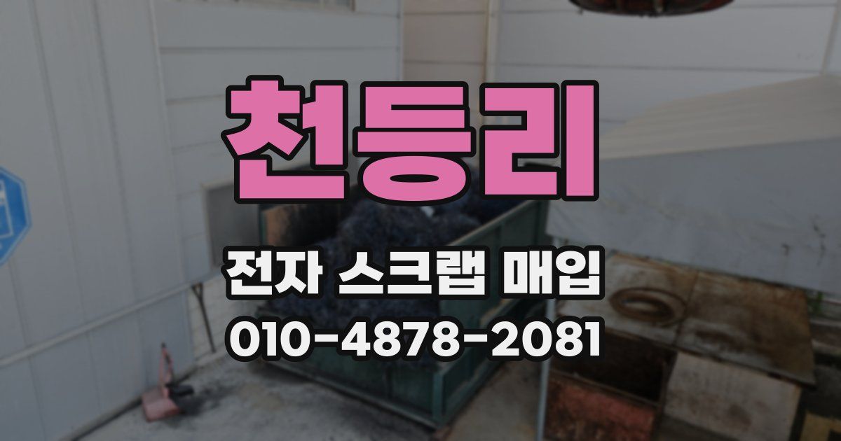 천등리 전자 스크랩 매입