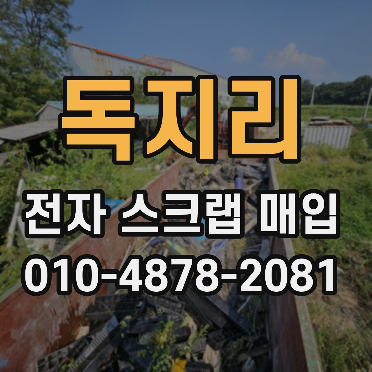 독지리 전자 스크랩 매입