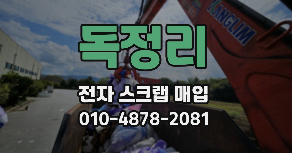 독정리 전자 스크랩 매입
