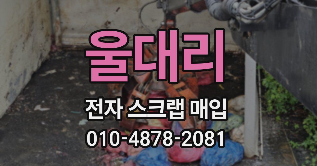 울대리 전자 스크랩 매입