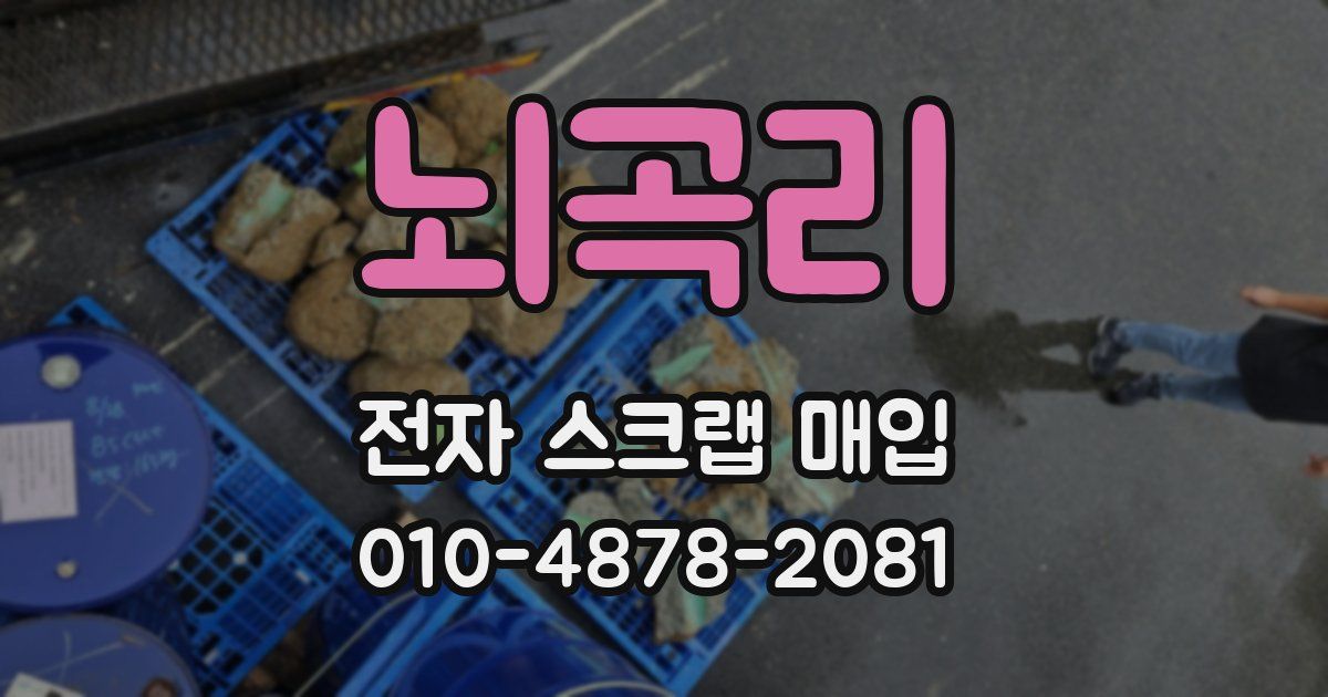 뇌곡리 전자 스크랩 매입