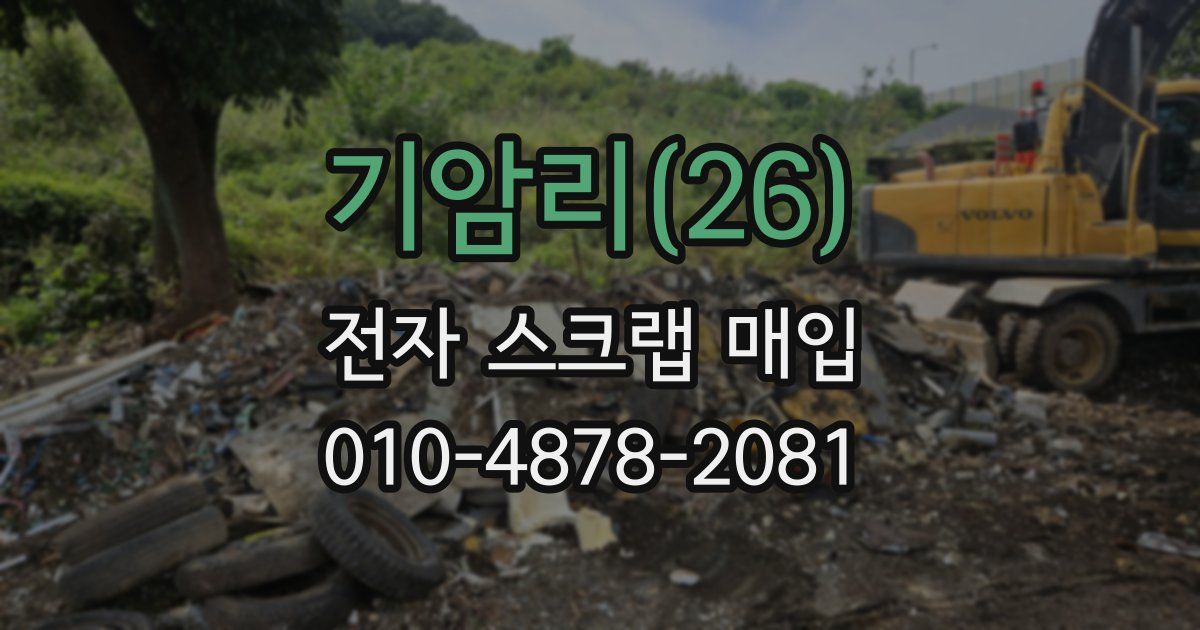 기암리(26) 전자 스크랩 매입