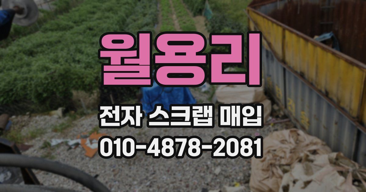 월용리 전자 스크랩 매입