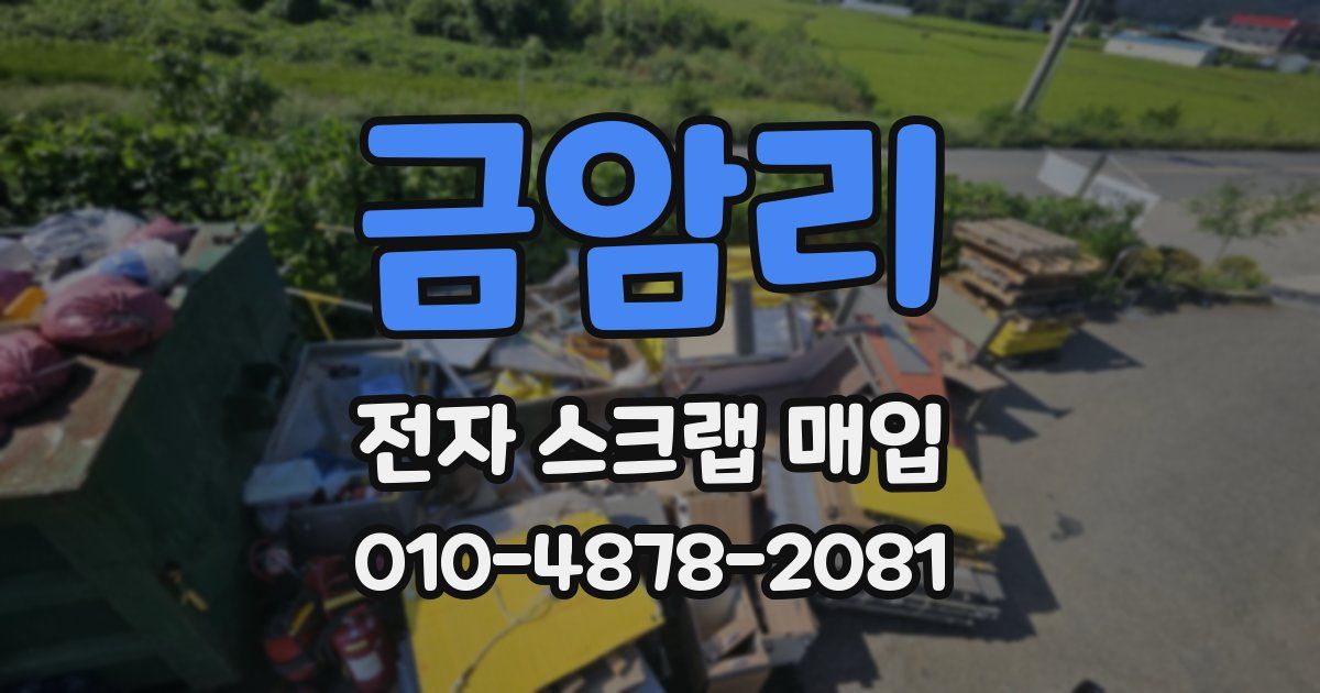 금암리 전자 스크랩 매입