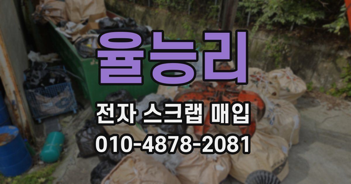 율능리 전자 스크랩 매입
