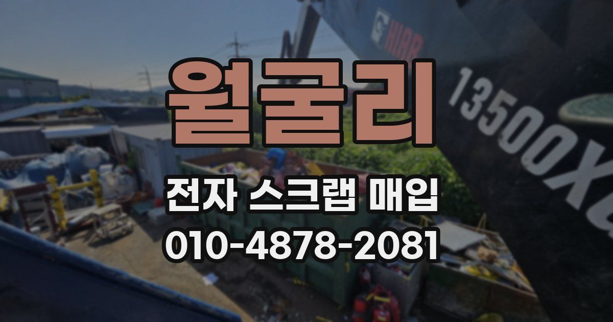 월굴리 전자 스크랩 매입