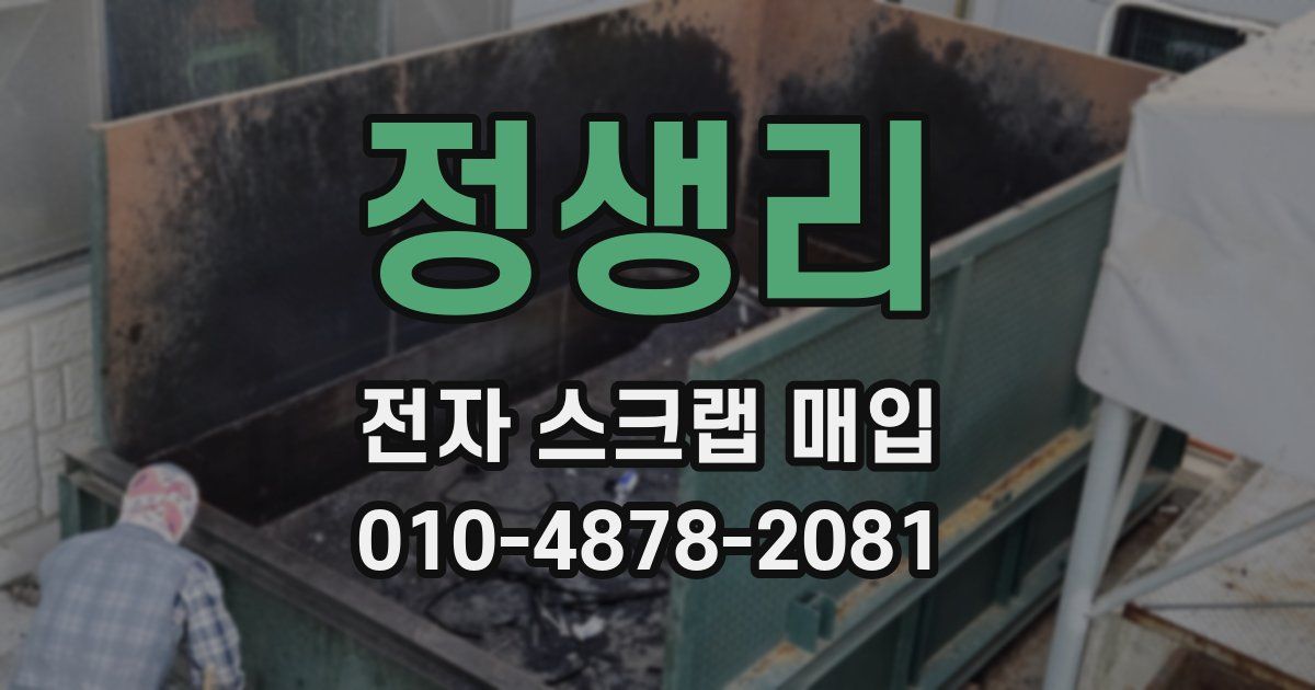 정생리 전자 스크랩 매입