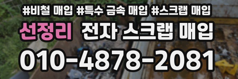 선정리 전자 스크랩 매입