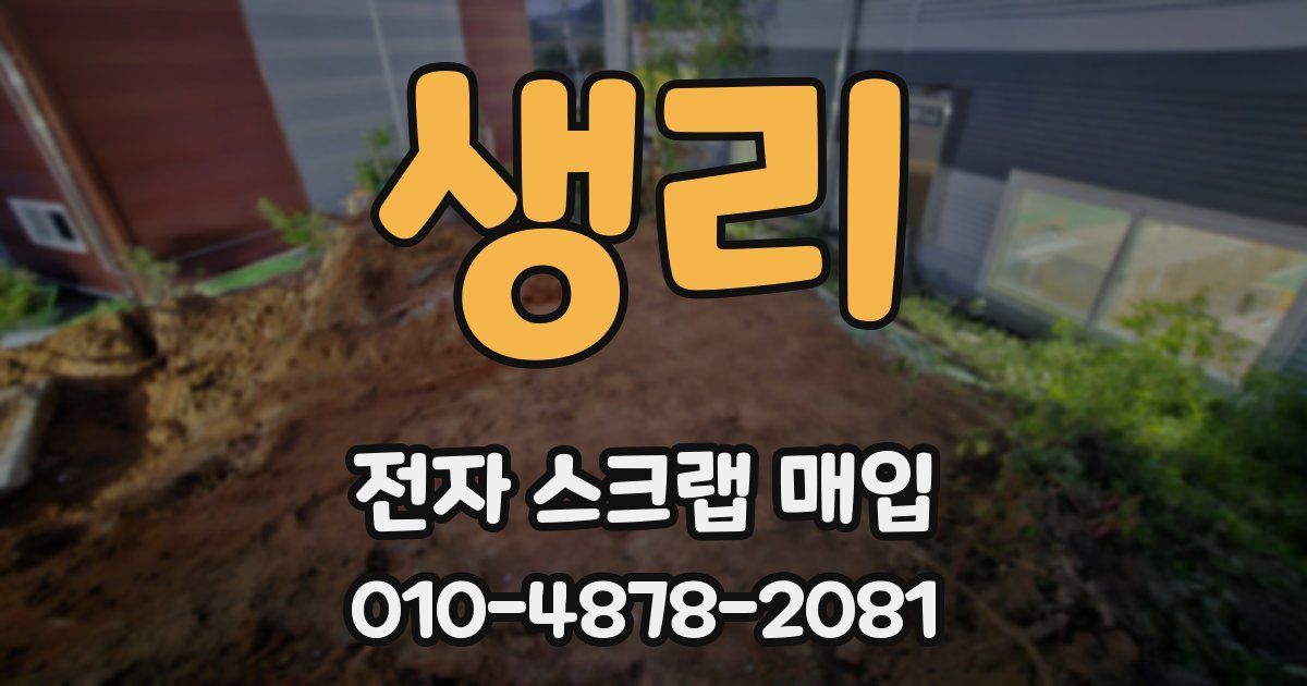 생리 전자 스크랩 매입
