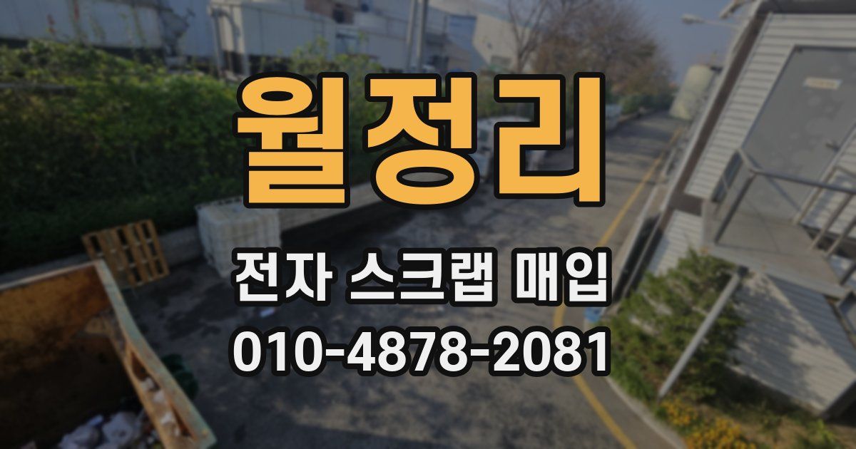 월정리 전자 스크랩 매입
