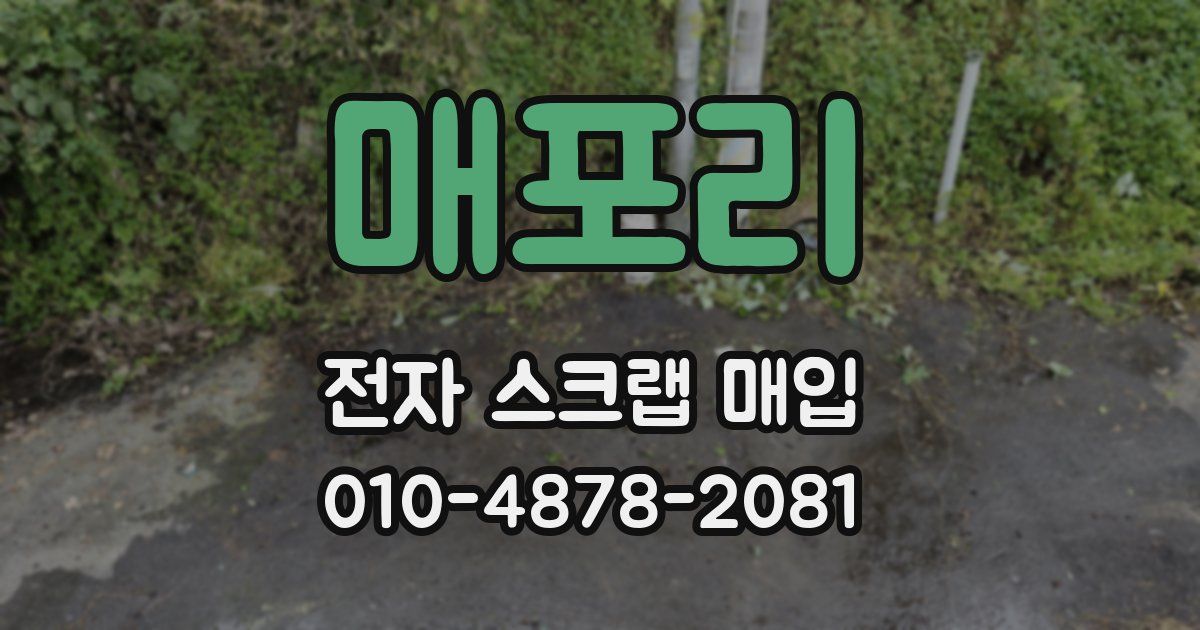 매포리 전자 스크랩 매입