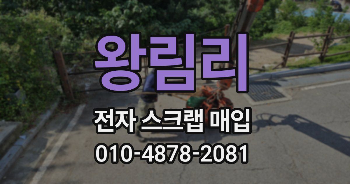 왕림리 전자 스크랩 매입