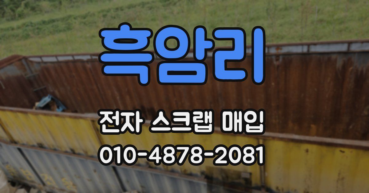 흑암리 전자 스크랩 매입