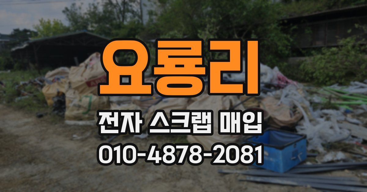 요룡리 전자 스크랩 매입
