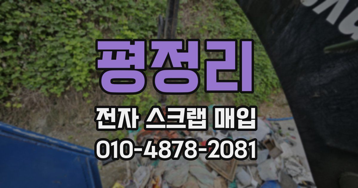 평정리 전자 스크랩 매입