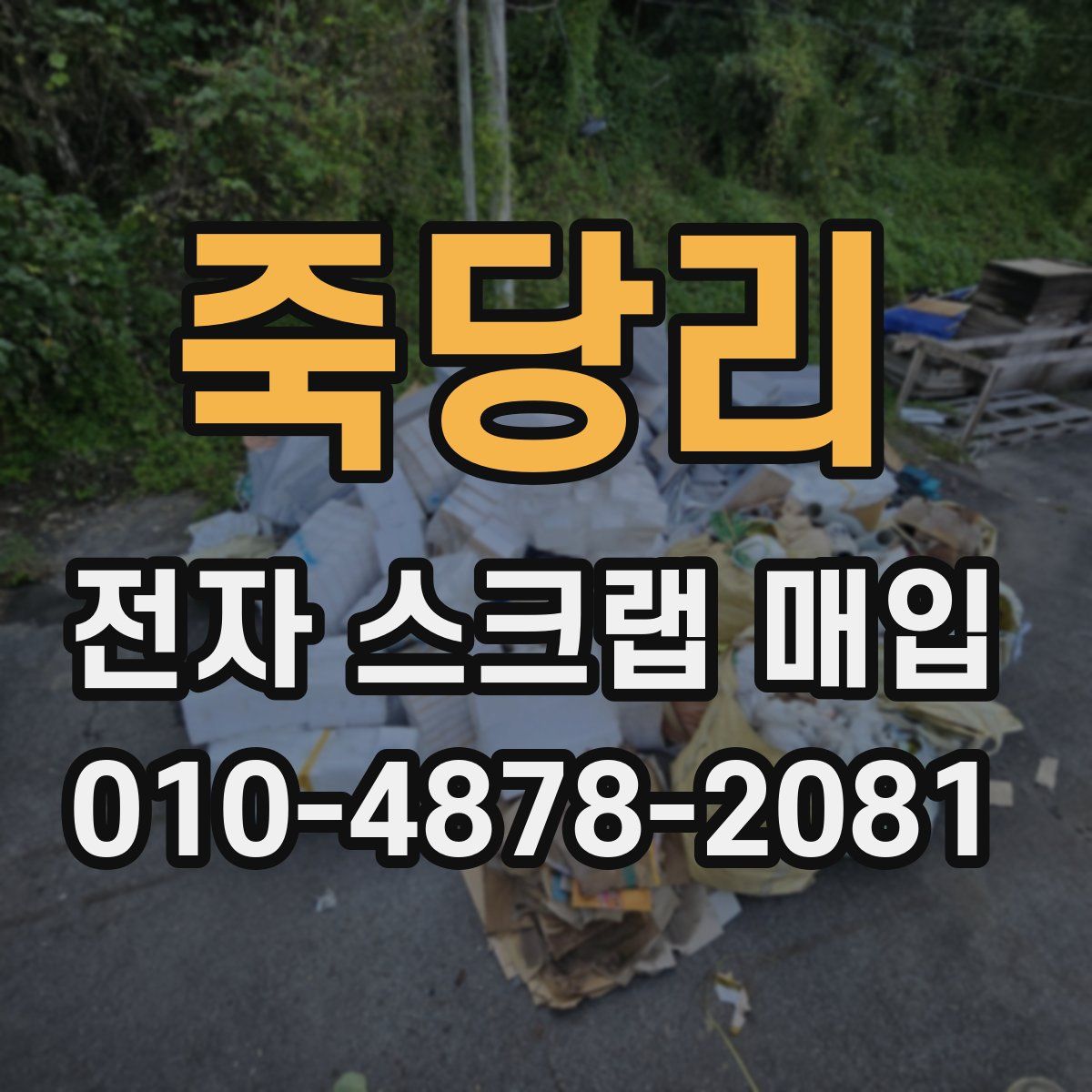 죽당리 전자 스크랩 매입