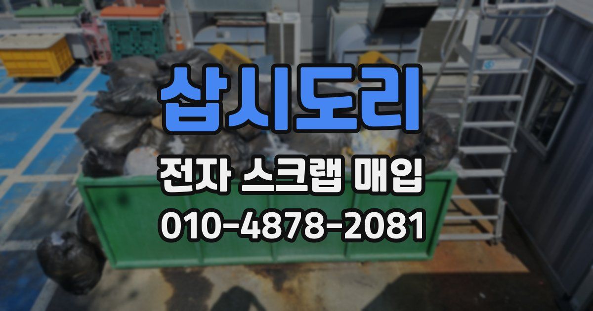 삽시도리 전자 스크랩 매입