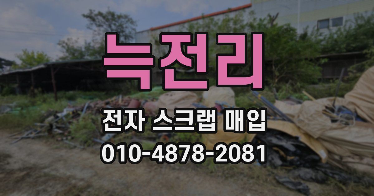 늑전리 전자 스크랩 매입