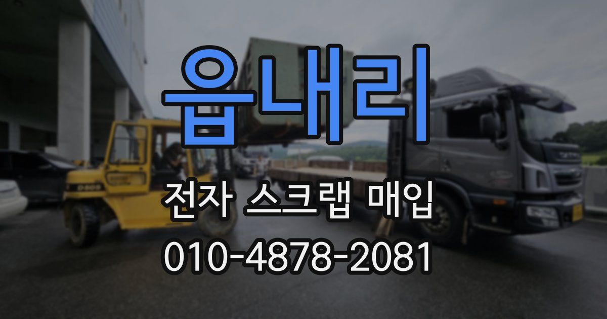 읍내리 전자 스크랩 매입
