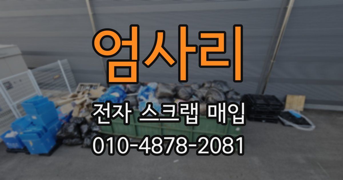 엄사리 전자 스크랩 매입