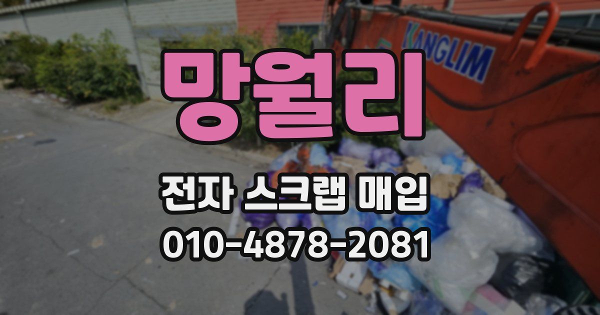 망월리 전자 스크랩 매입