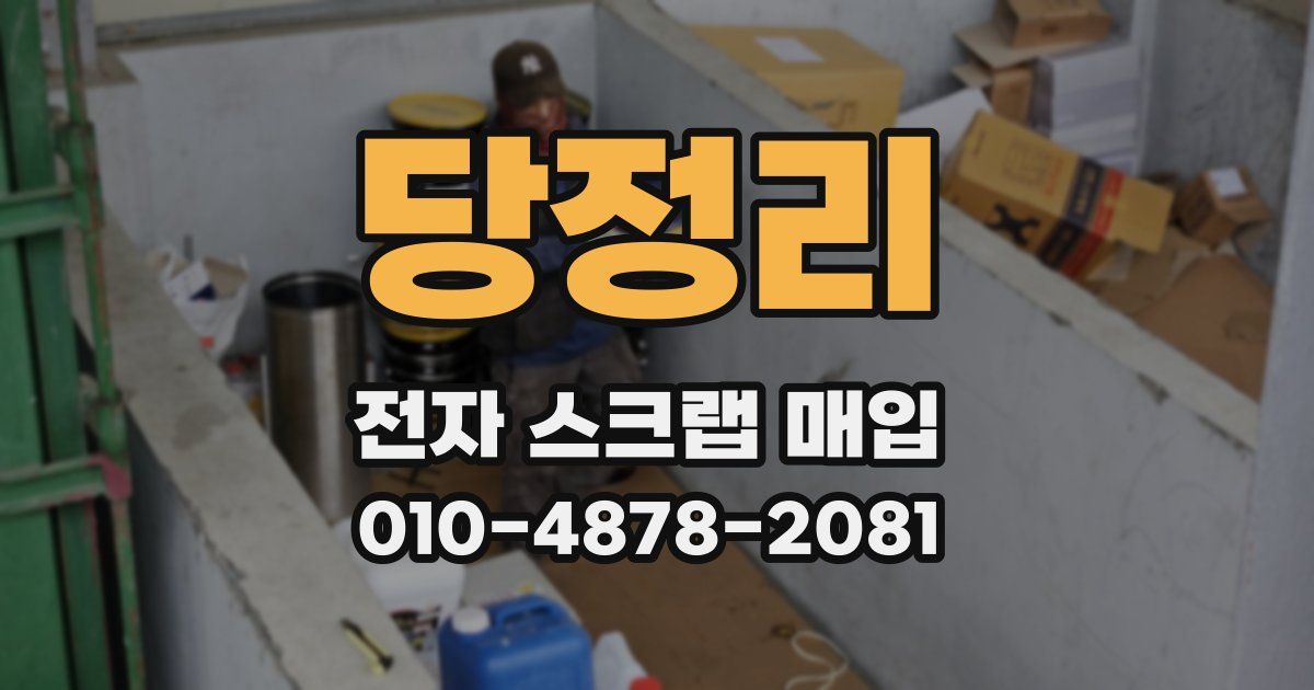 당정리 전자 스크랩 매입
