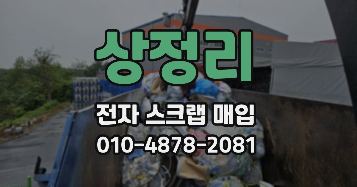 상정리 전자 스크랩 매입