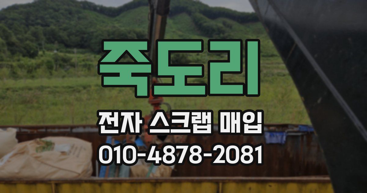 죽도리 전자 스크랩 매입