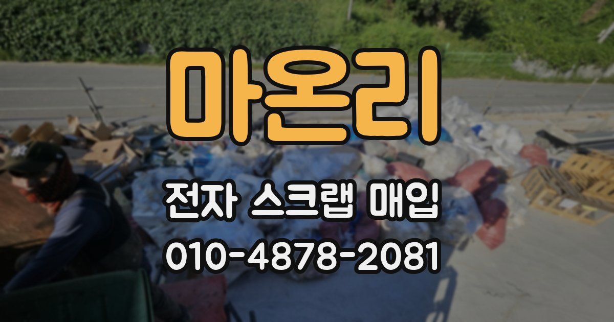 마온리 전자 스크랩 매입