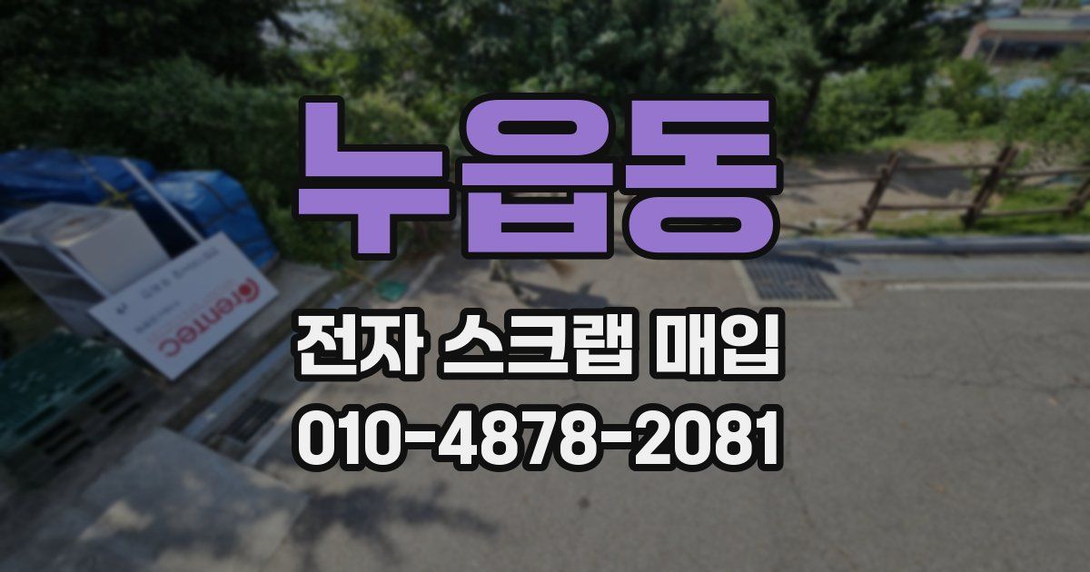 누읍동 전자 스크랩 매입