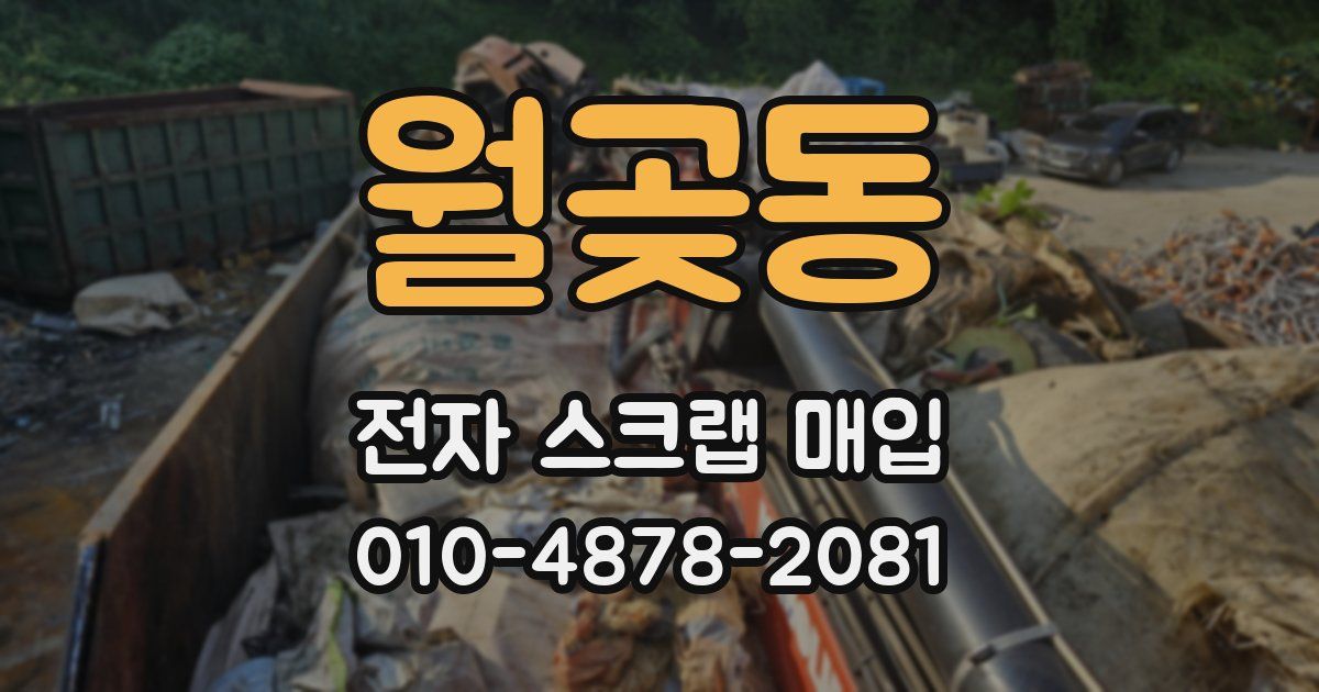 월곶동 전자 스크랩 매입