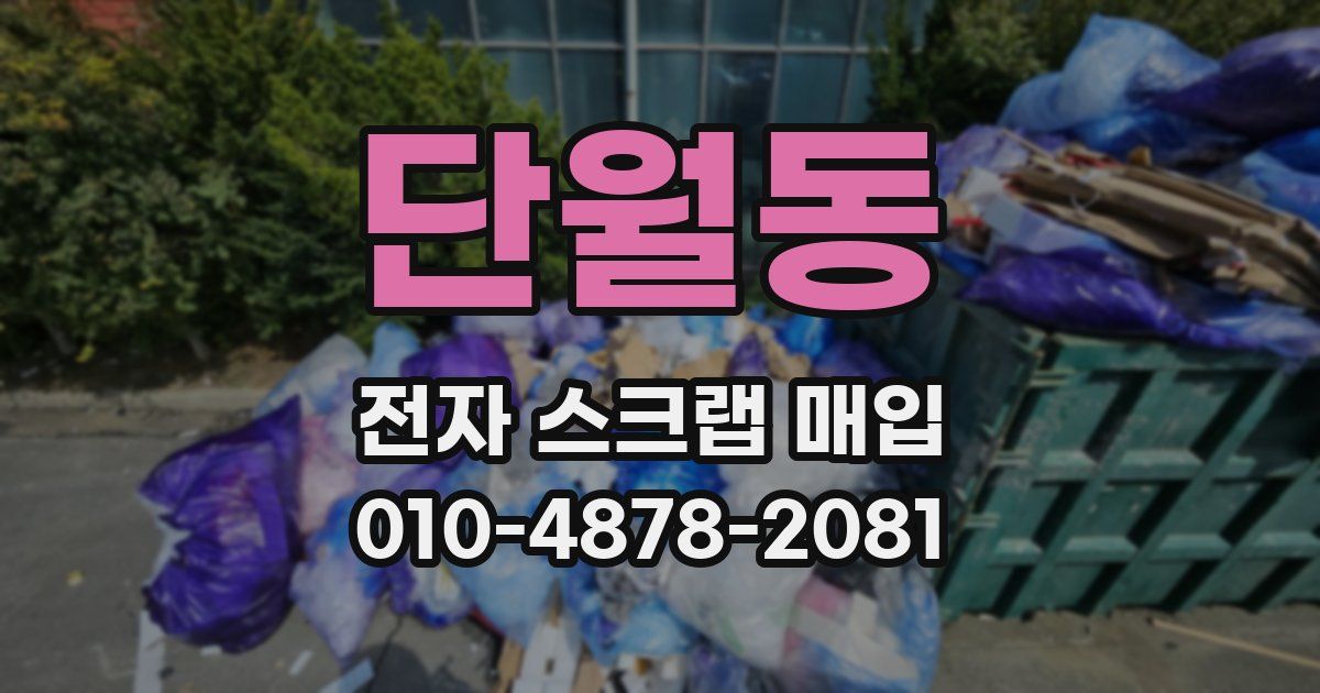 단월동 전자 스크랩 매입