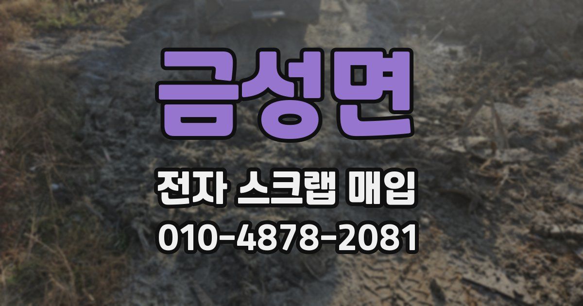 금성면 전자 스크랩 매입