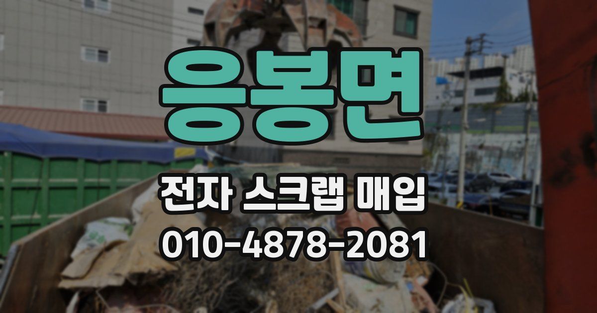 응봉면 전자 스크랩 매입