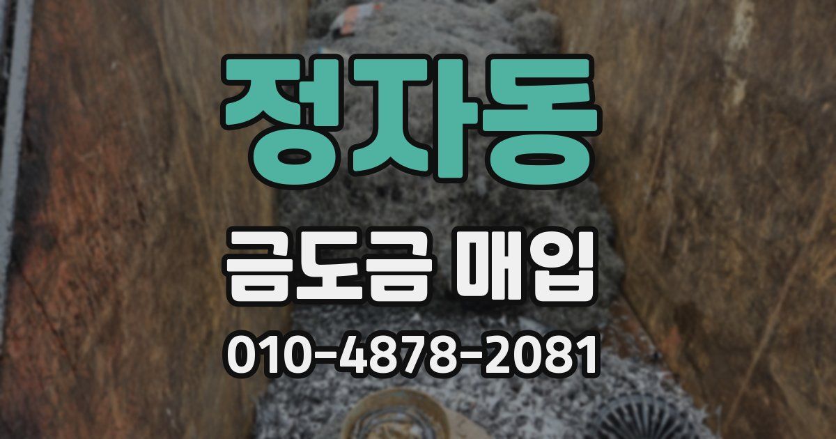 정자동 금도금 매입