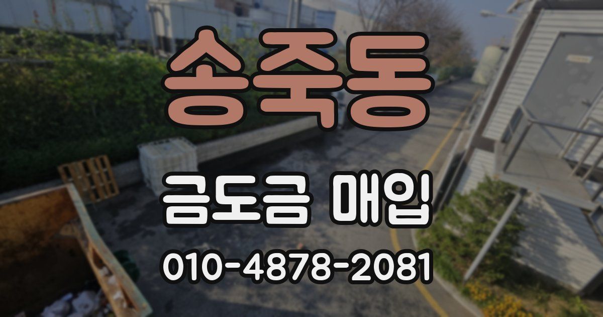송죽동 금도금 매입