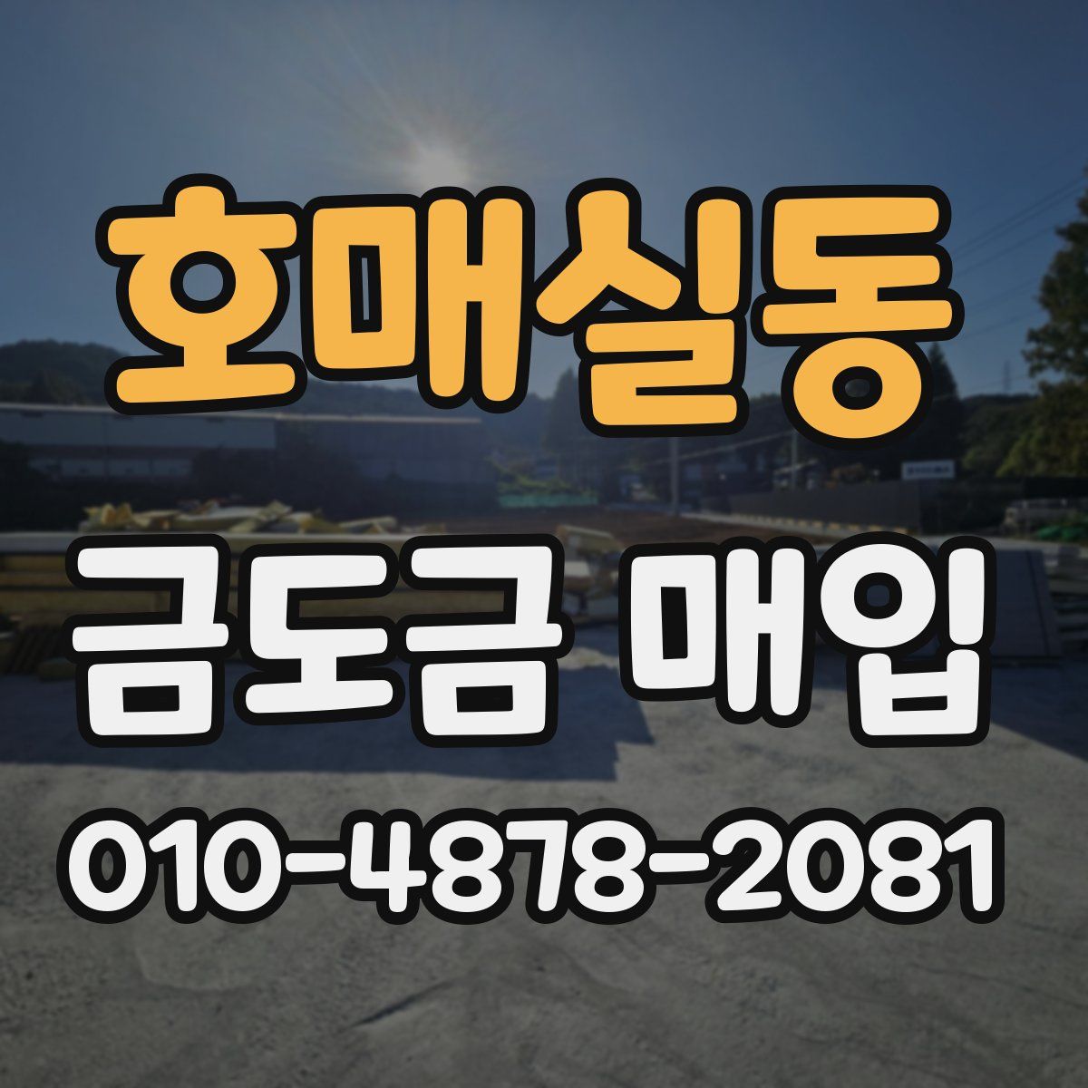 호매실동 금도금 매입