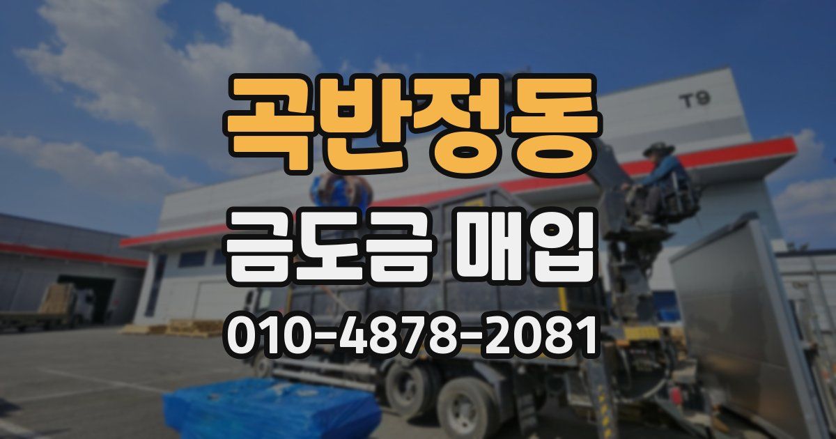 곡반정동 금도금 매입