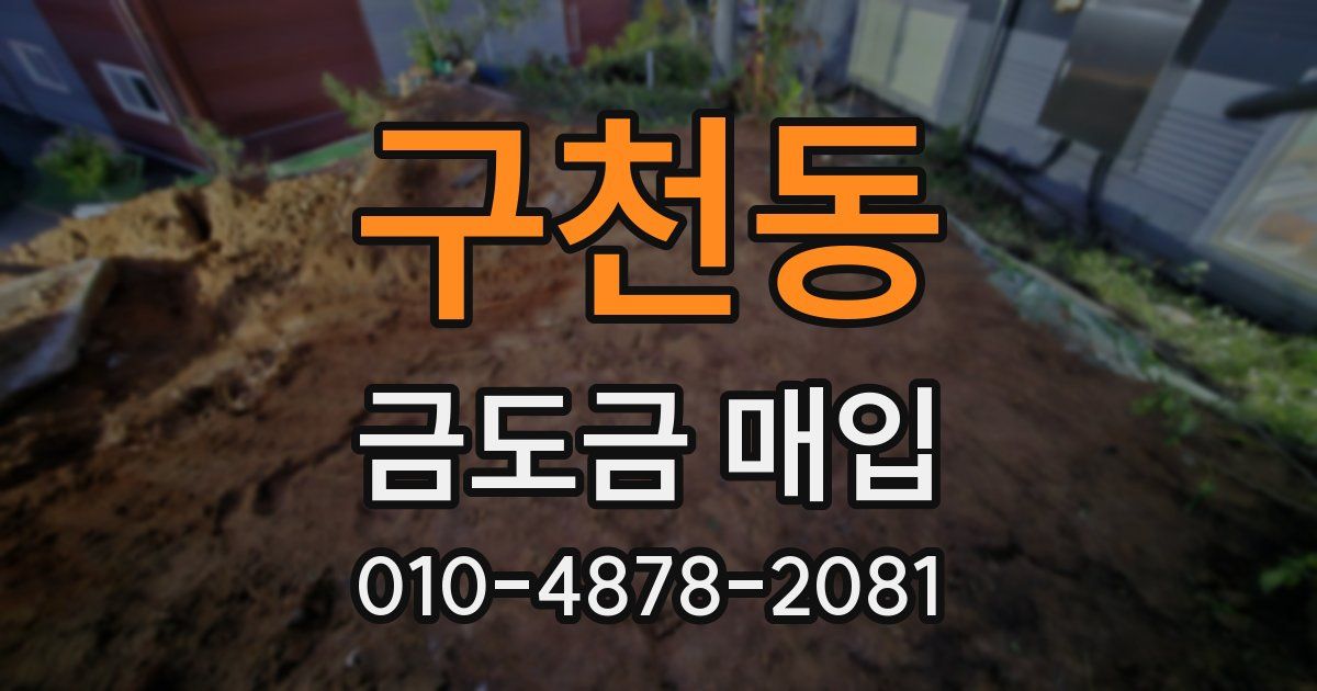 구천동 금도금 매입
