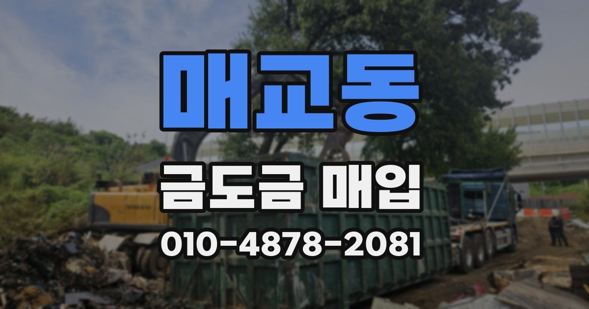 매교동 금도금 매입