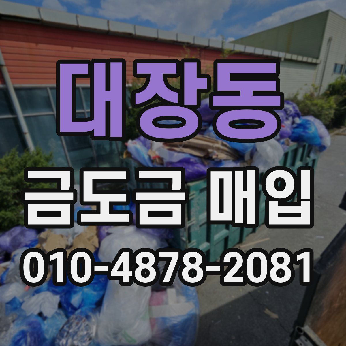 대장동 금도금 매입