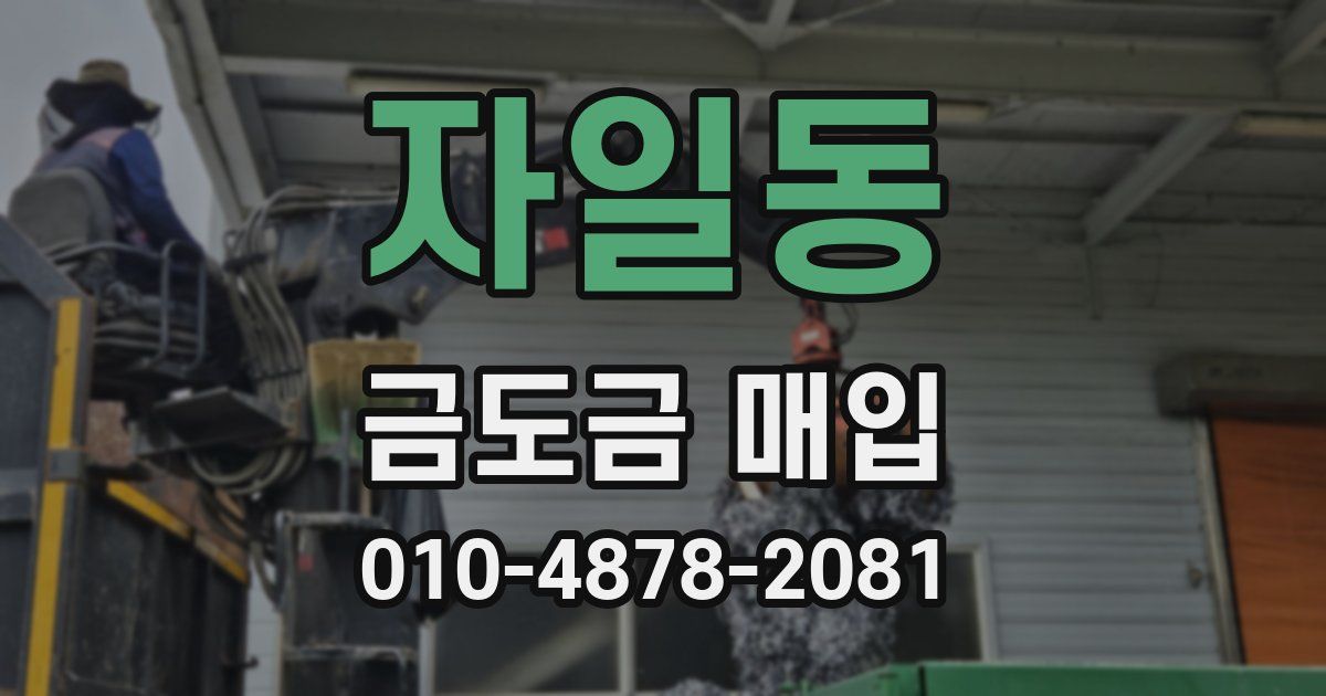 자일동 금도금 매입