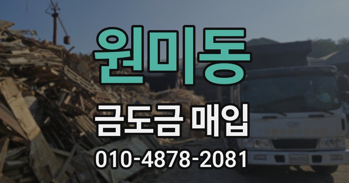 원미동 금도금 매입