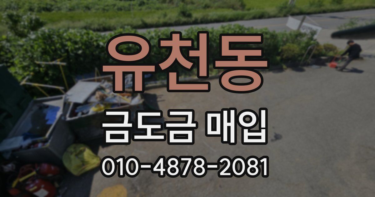 유천동 금도금 매입
