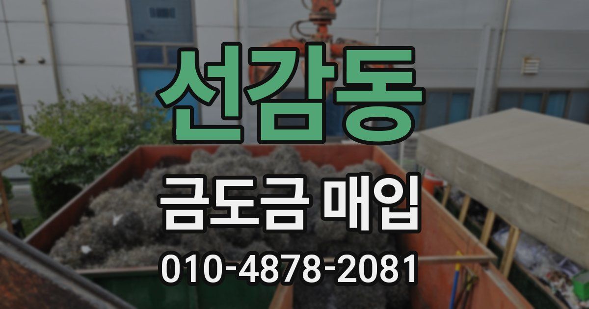 선감동 금도금 매입