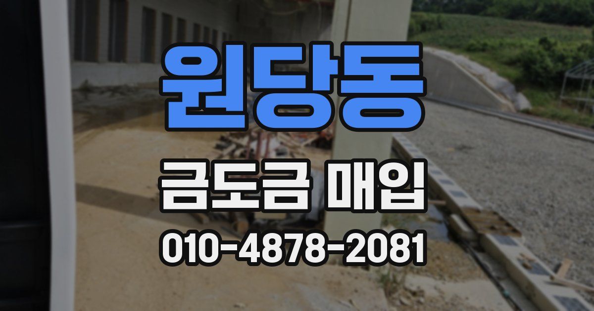 원당동 금도금 매입